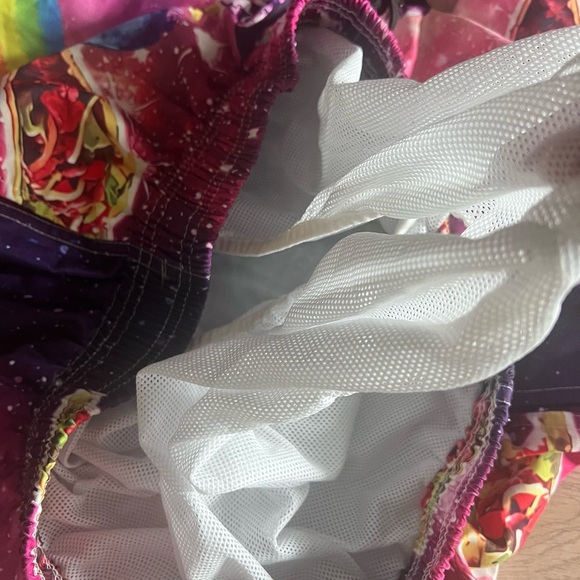 Taco Cat Riding Shark Rainbow Men’s Swim Trunks Size Large - Picture 17 of 17